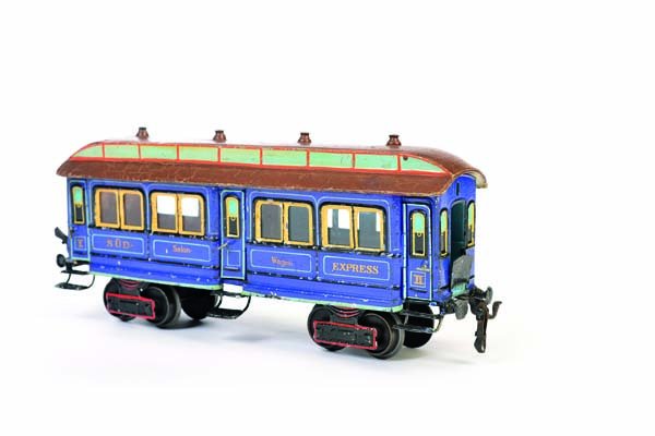 Marklin, Salonwagen "Suedexpress": Marklin, Saloon Wagon "Suedexpress", Germany pw, gauge 1, tin, age related paint d., min. repairs