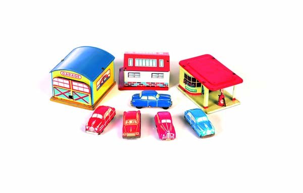 HWN, Fischer u.a.: 2 Garagen, Tankstelle + 5 Autos (1 of 1)