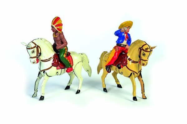Koehler, 2 Cowboy + Indianer Reiter (1 of 1)