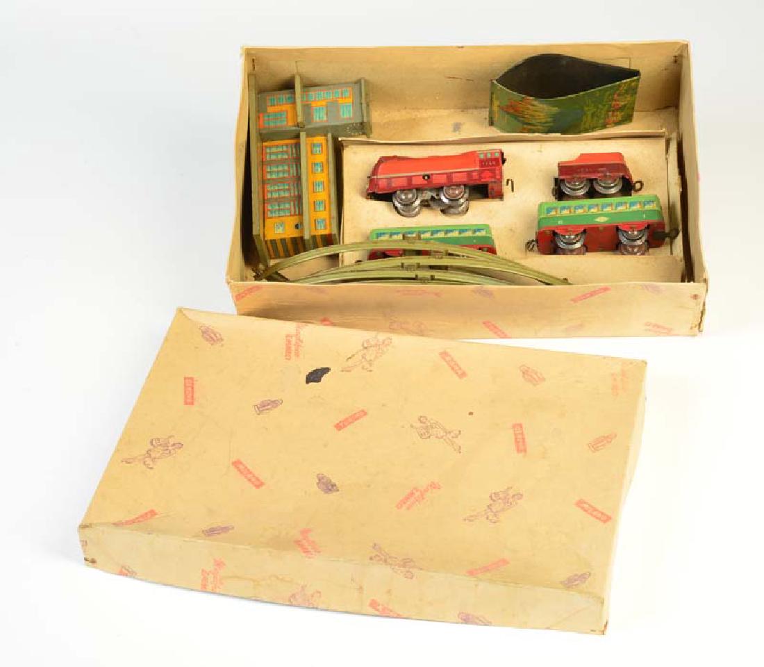 Ingap, Eisenbahnpackung mit Zug, Wagen, Bahnhof u.a. (1 of 1)