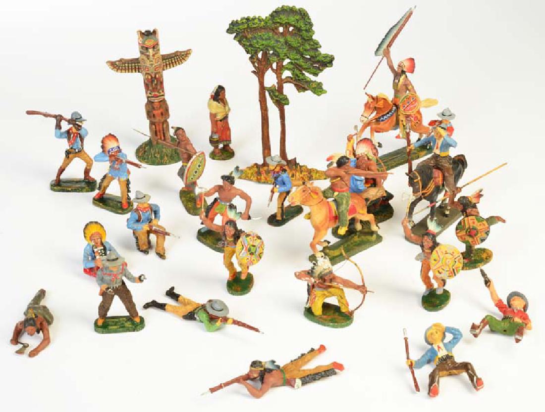 Elastolin, Konvolut Wildwest Figuren (1 of 1)