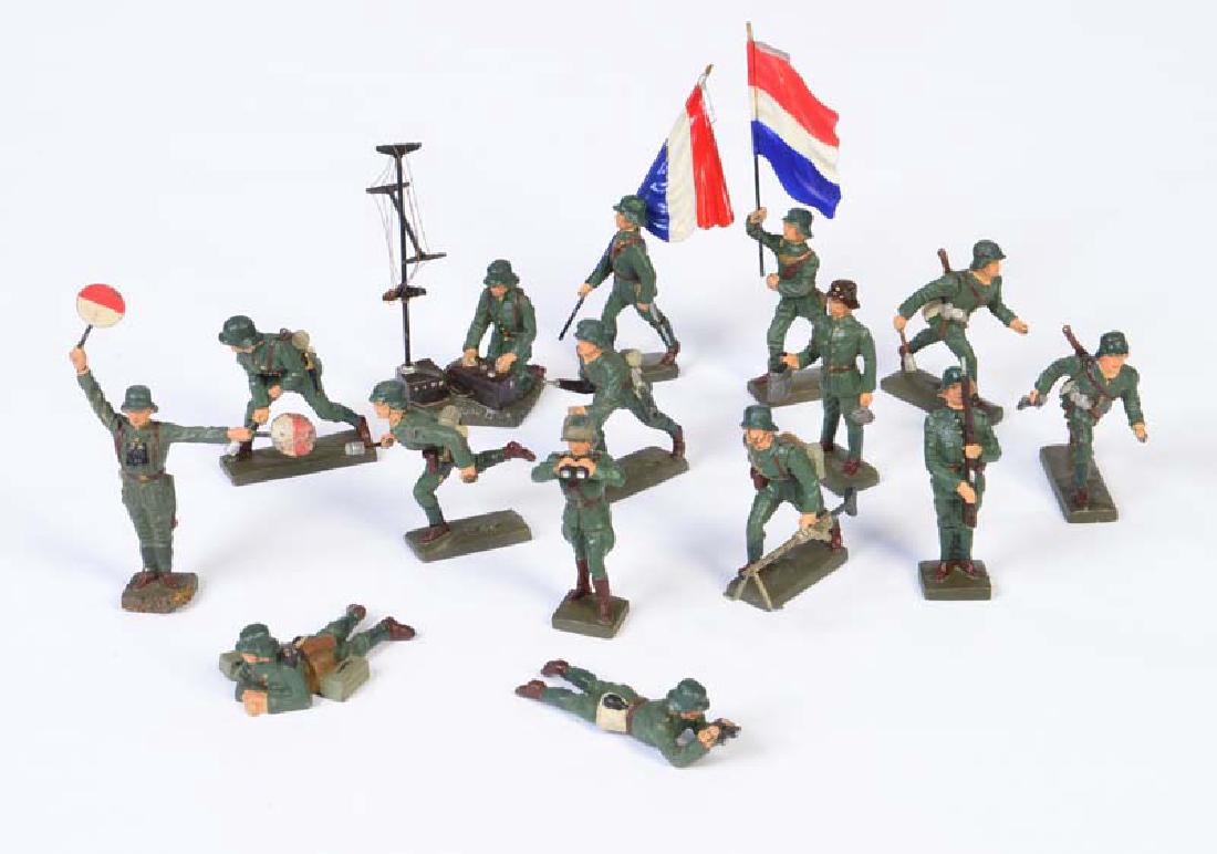 Lineol, 15 Soldaten: Lineol, 15 Soldiers, Germany pw, composite, C 2+/2-