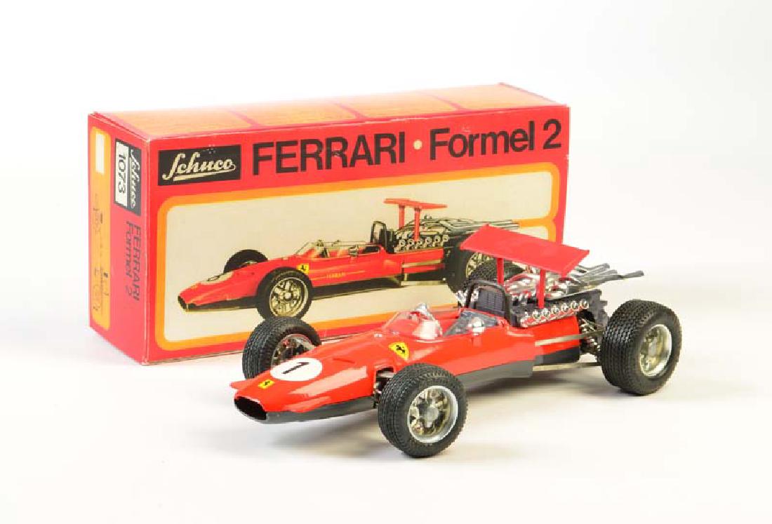Schuco, Ferrari: Schuco, Ferrari, W.-Germany, mixed constr., cw ok, reprobox, C 1
