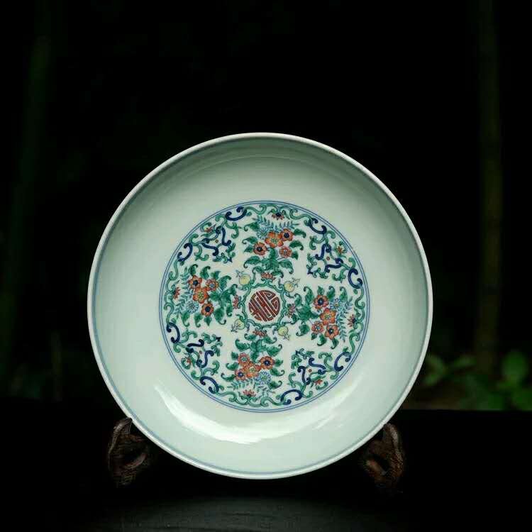 A Docai porcelain plate (1 of 4)