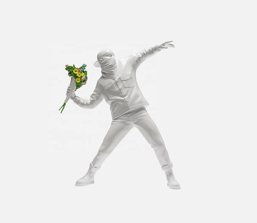 Banksy - Flower Bomber (White) 2016 (1 of 1)