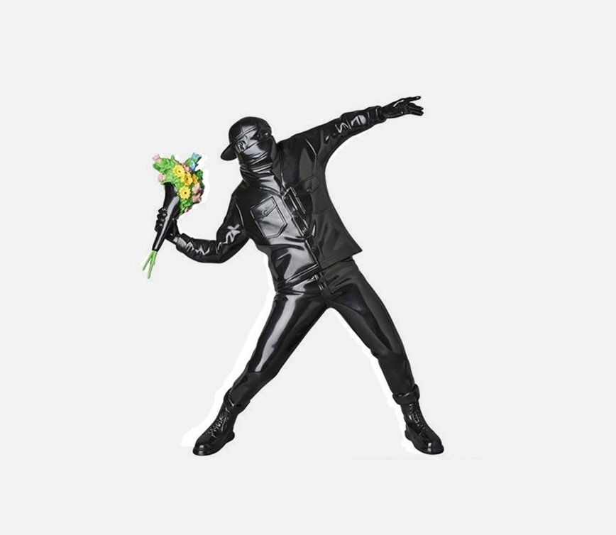 Banksy - Flower Bomber (Black) 2016 (1 of 1)