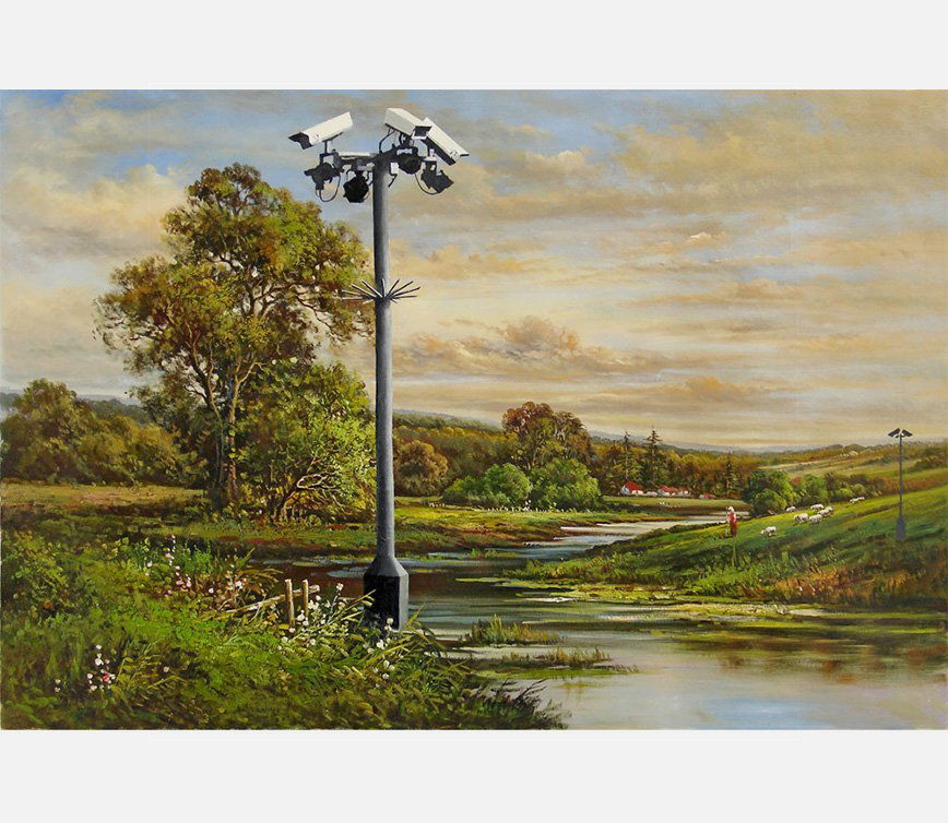 Banksy CCTV Canvas (1 of 1)