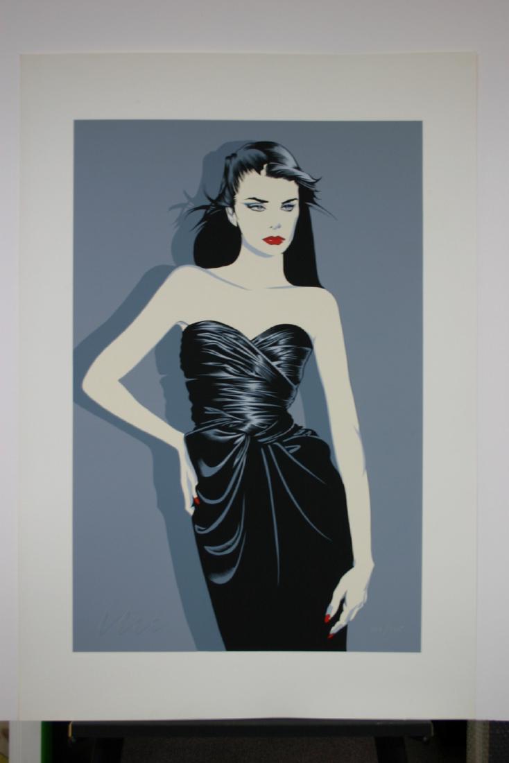 ROBERT BLUE, Title: Monica, Limited Edition Serigraph: ROBERT BLUE, Title: Monica, Limited Edition Serigraph on paper. Artist Signed. Image size is 35" X 25"