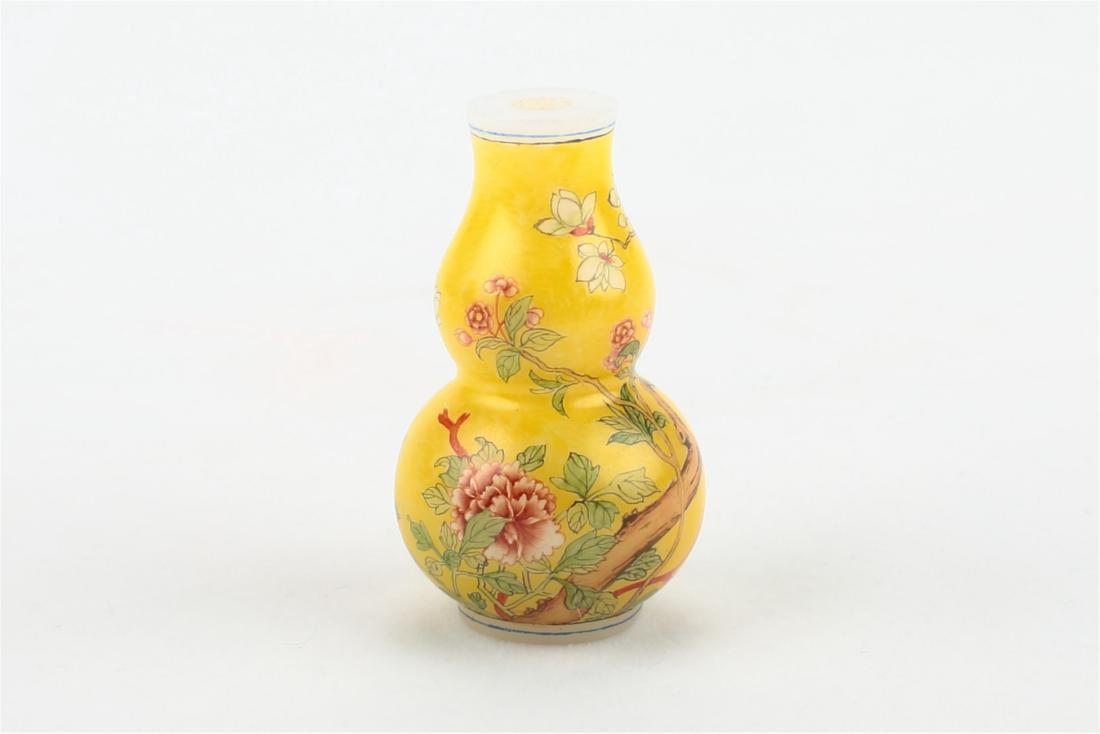Chinese Peking Glass Double Gourd Snuff Bottle, (1 of 6)