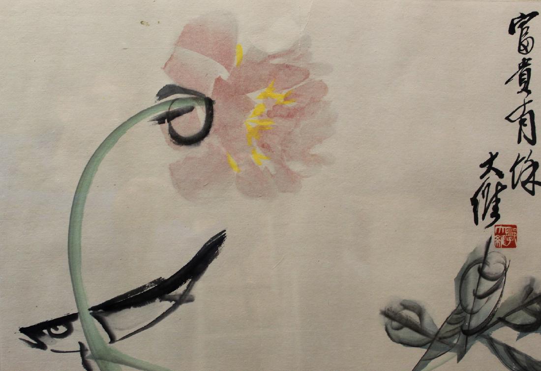 Chinese water color panting, by Guo Da Wei: Chinese water color panting, by Guo Da Wei. Framed. Painting size 34 cm X 45 cm.