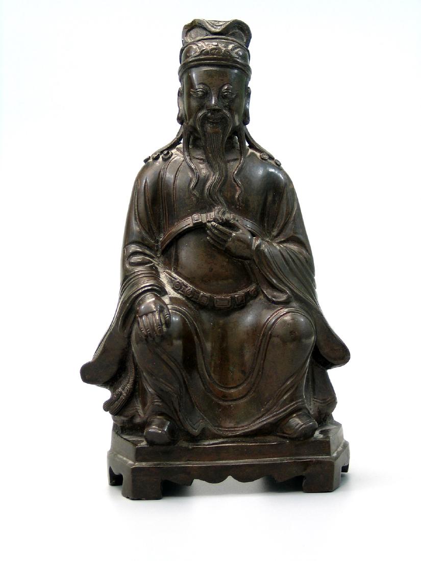 Chinese bronze figure. (1 of 5)