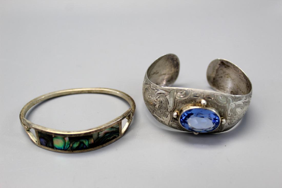 Two sterling silver bangles. (1 of 2)
