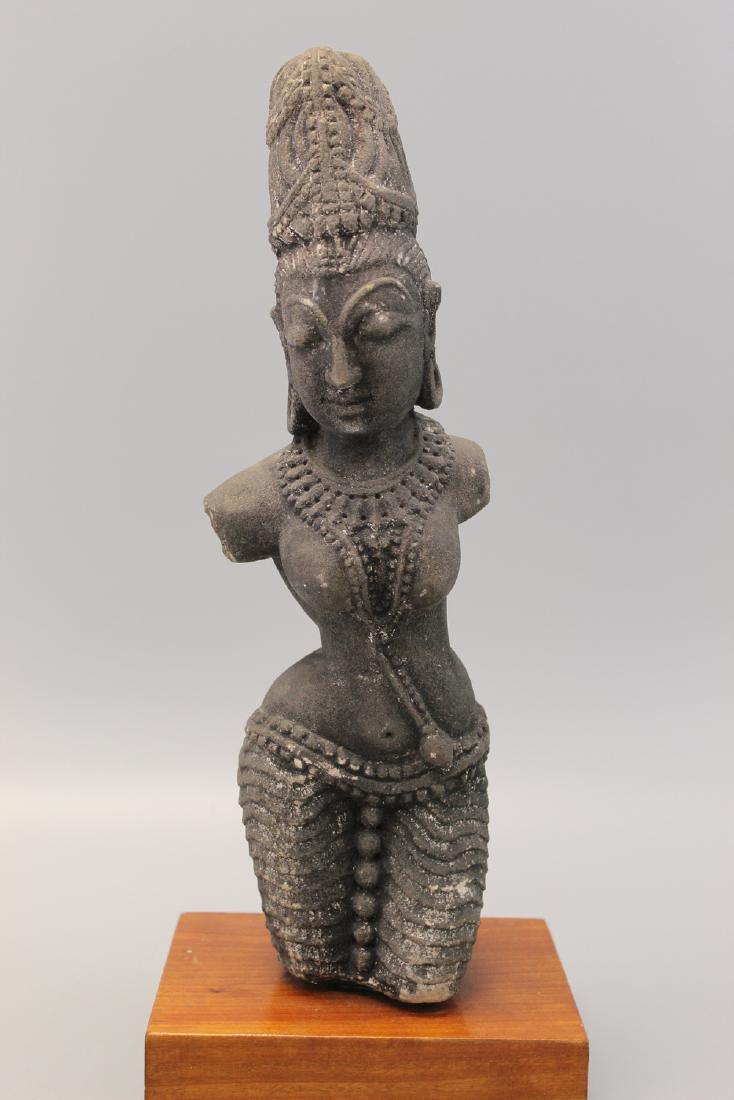 Indian sandstone Buddha statue. (1 of 4)