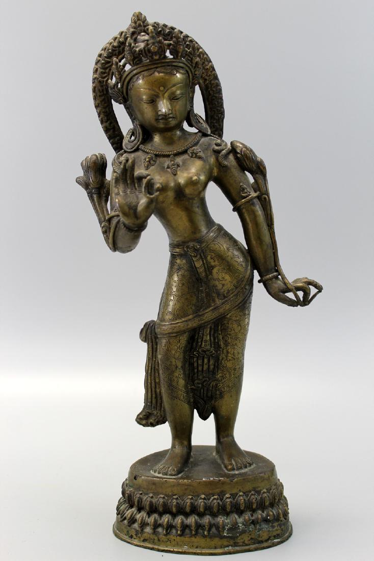A tibetan bronze Buddha statue (1 of 5)