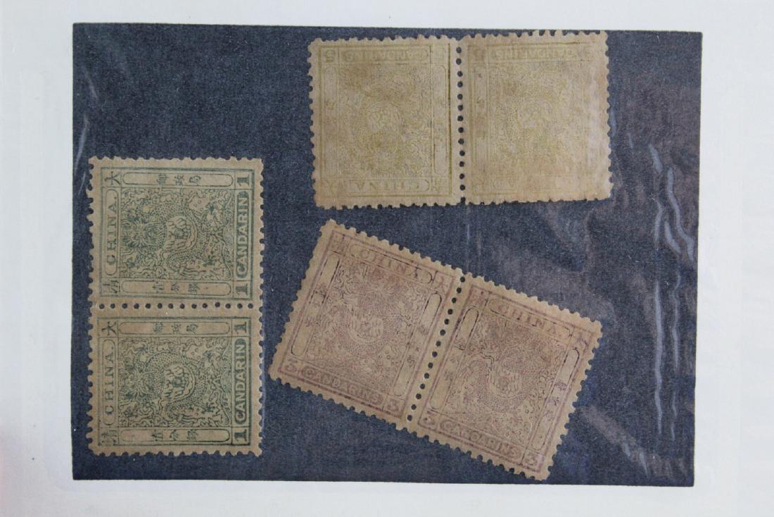 Three Horizontal Pairs of 1878 Large dragon with thin (1 of 4)