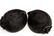 Two Chinese carved peach shaped lacquer brush washers. - 6