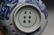 Chinese Blue and White Porcelain Bowl with Metal Stand. - 4
