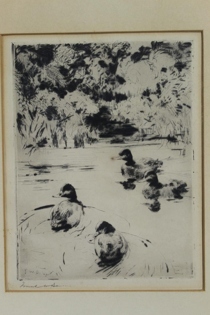 Frank Benson, Etching. Signed.: Frank Benson, Etching. Signed. Size 14.5x19.5 cm