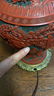 Chinese cinnabar vase lamp. - 4
