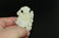 Chinese carved white jade boy. - 2
