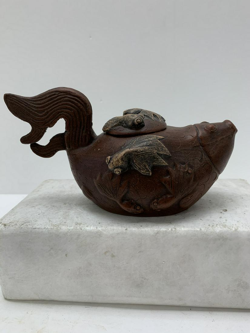 Goldfish teapot: Goldfish teapot. 7" L