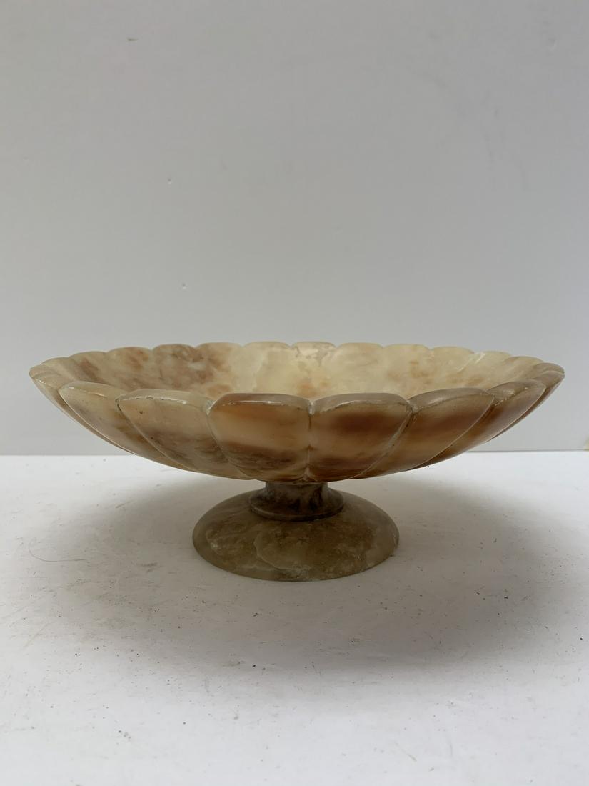 Alabaster Bowl: Alabaster Bowl. 9.75" Diameter