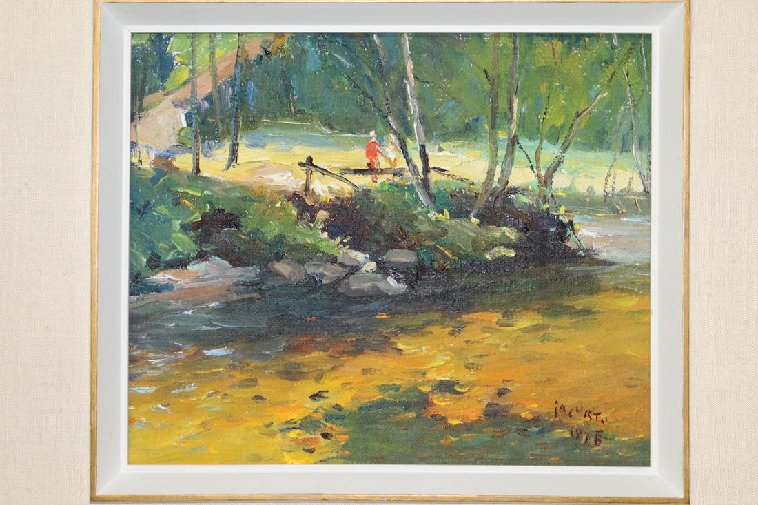 Landscape, Francesco Iacurto (1908-2001) Oil on Canvas: Landscape, Francesco Iacurto (1908-2001) Oil on Canvas 1976.. 29x24 cm without frame.