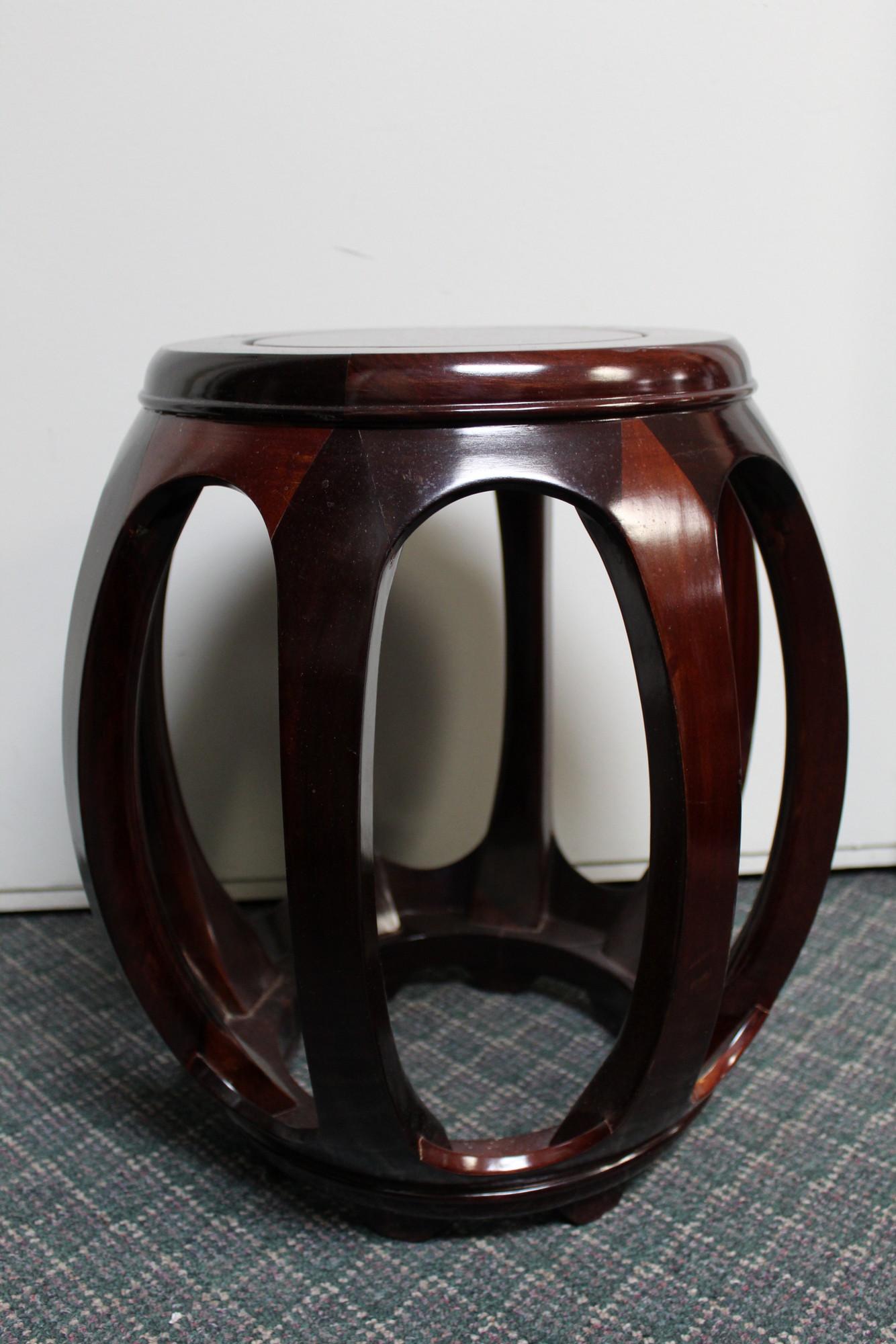 Chinese Rosewood Stool: Chinese Rosewood Stool. H 45 cm
