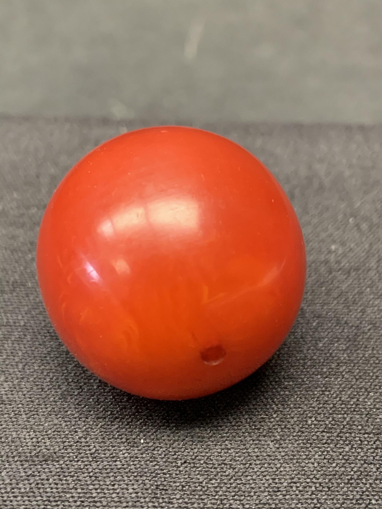 Red ball: Red ball. 1 1/4"D.