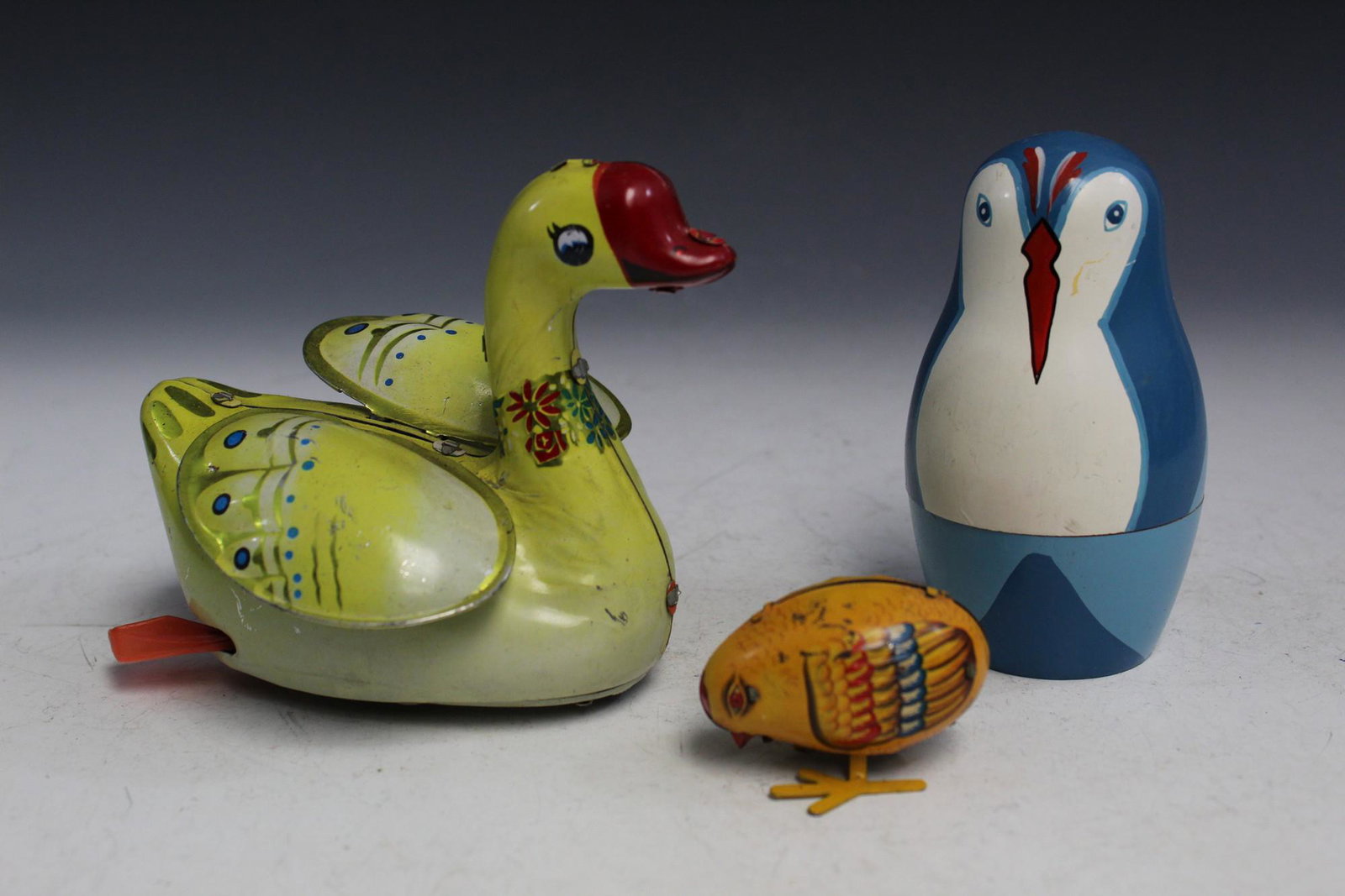 Three Animal Toys: Three Animal Toys. Duck L 12 cm