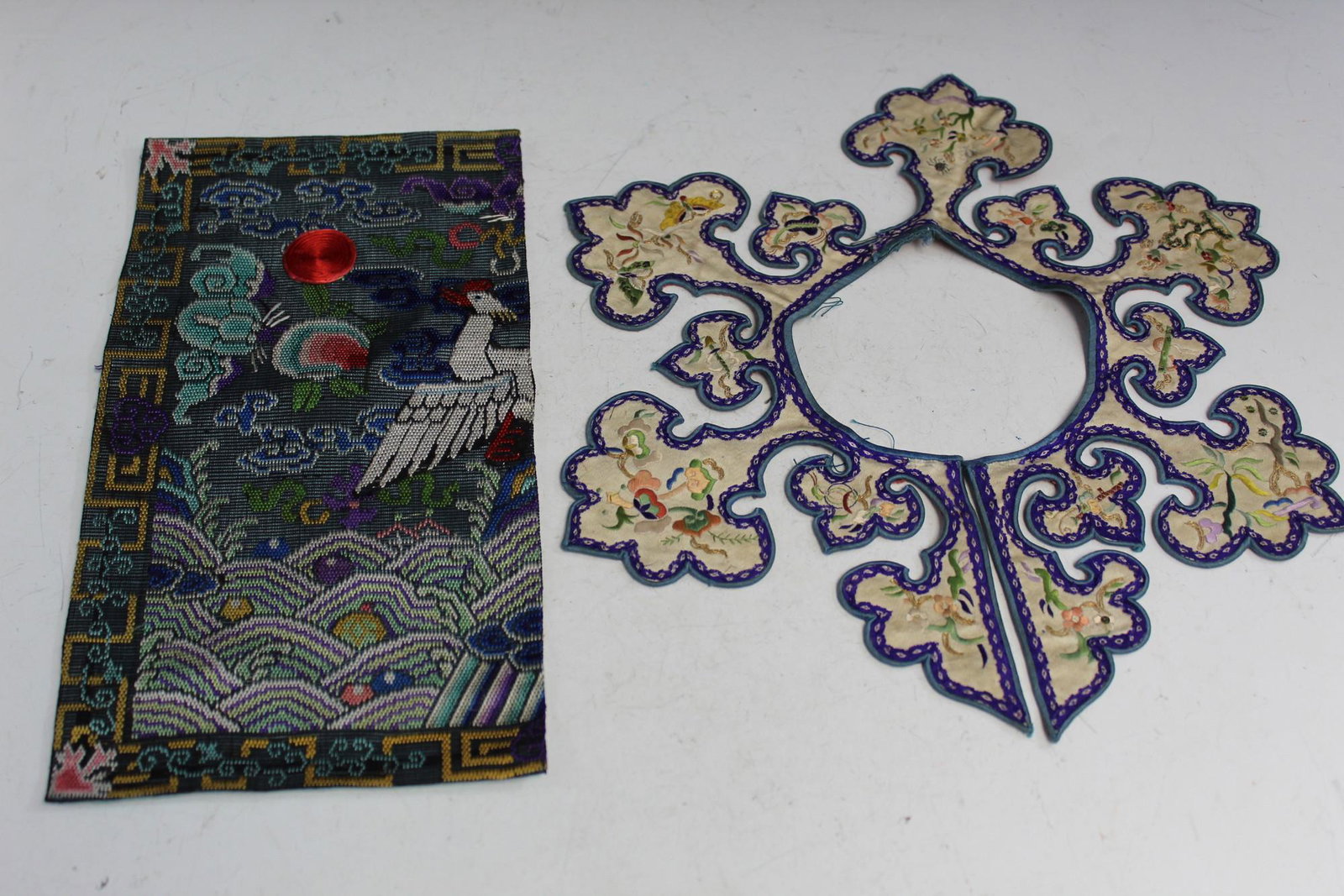Two Chinese Embroidery Pieces. (1 of 3)