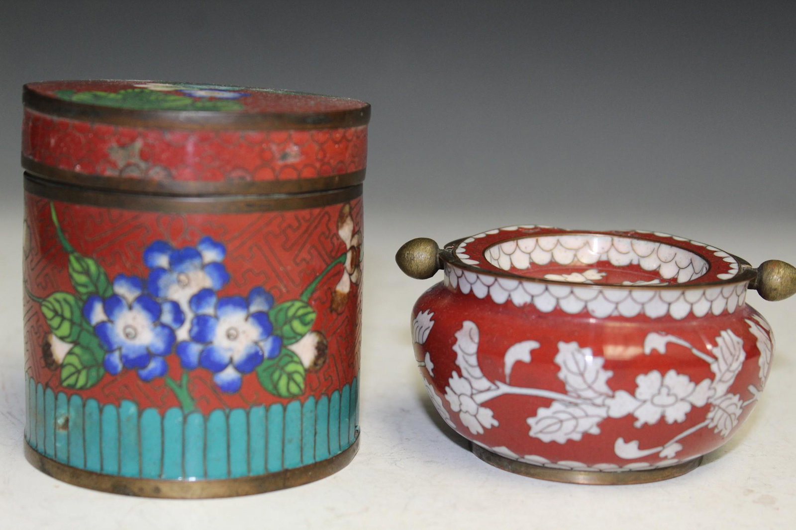 Two Chinese Cloisonne Items (1 of 2)