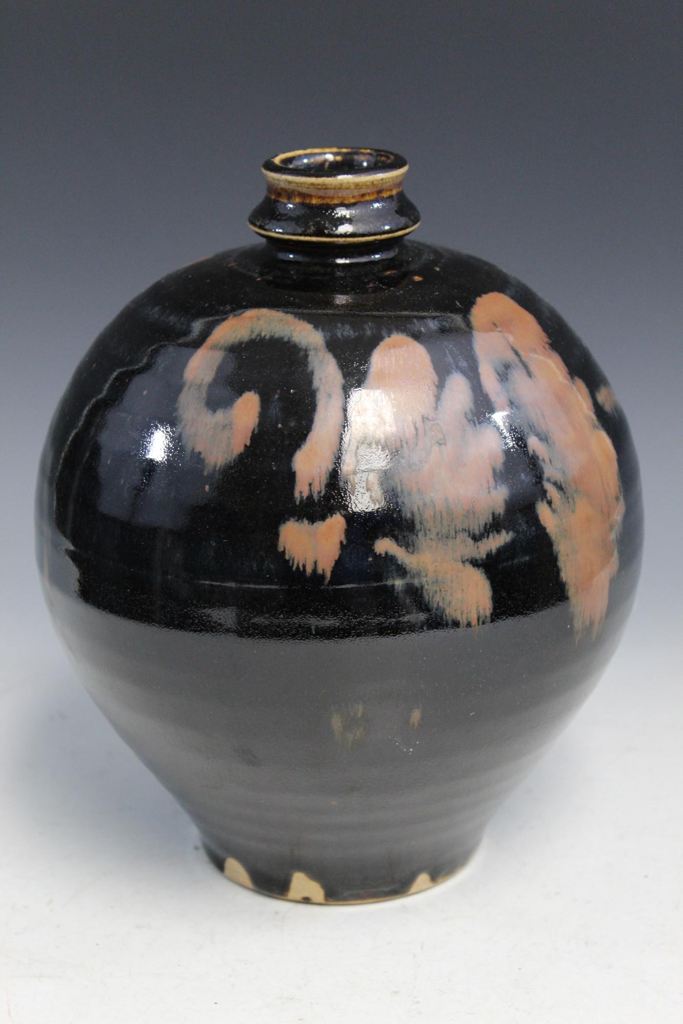 Chinese Black Glaze Porcelain Jar (1 of 5)