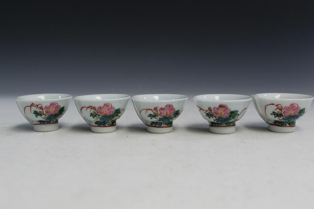 Five Japanese Sake Cups (1 of 2)