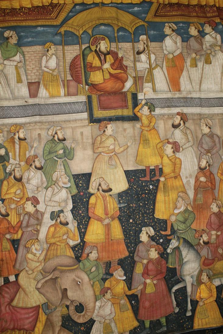 Large Indian Painting on Cotton (1 of 5)