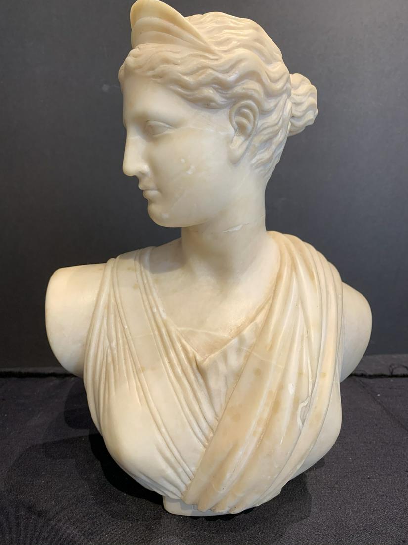 Alabaster sculpture, "Diana": Alabaster sculpture, "Diana". about 12" H
