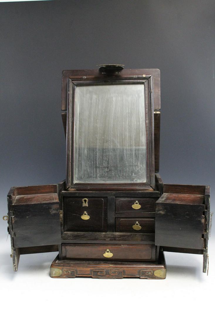 Chinese Rosewood Jewelry Box (1 of 6)