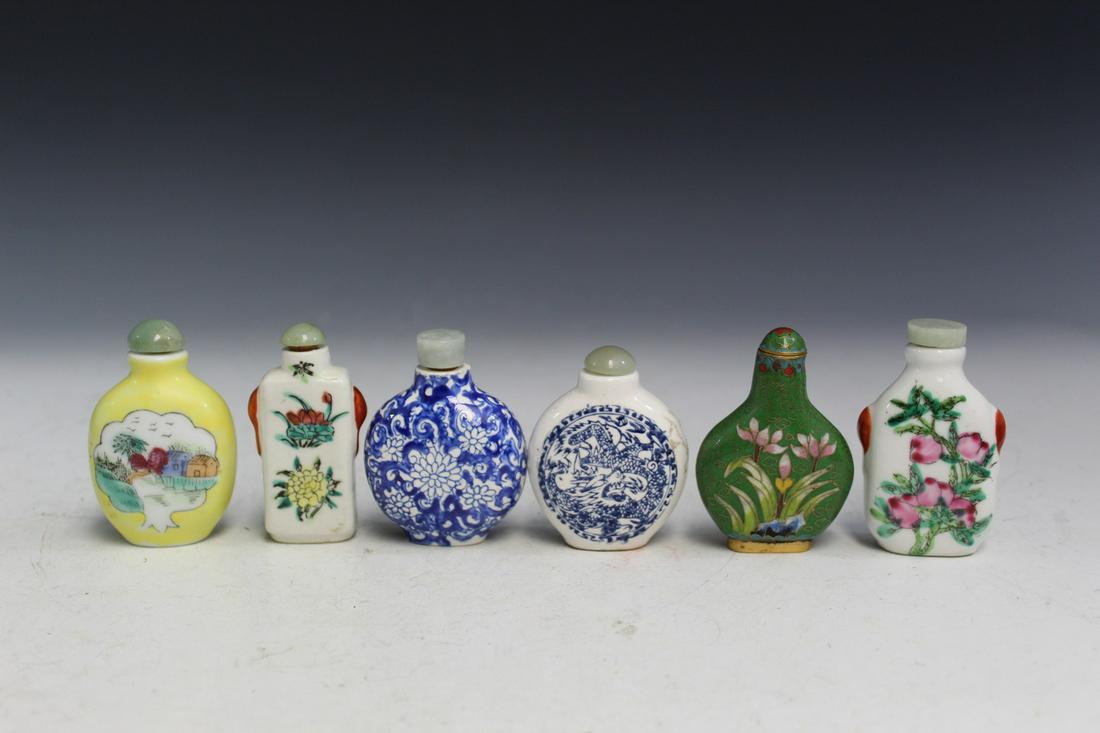 Six Chinese Snuff Bottles (1 of 5)