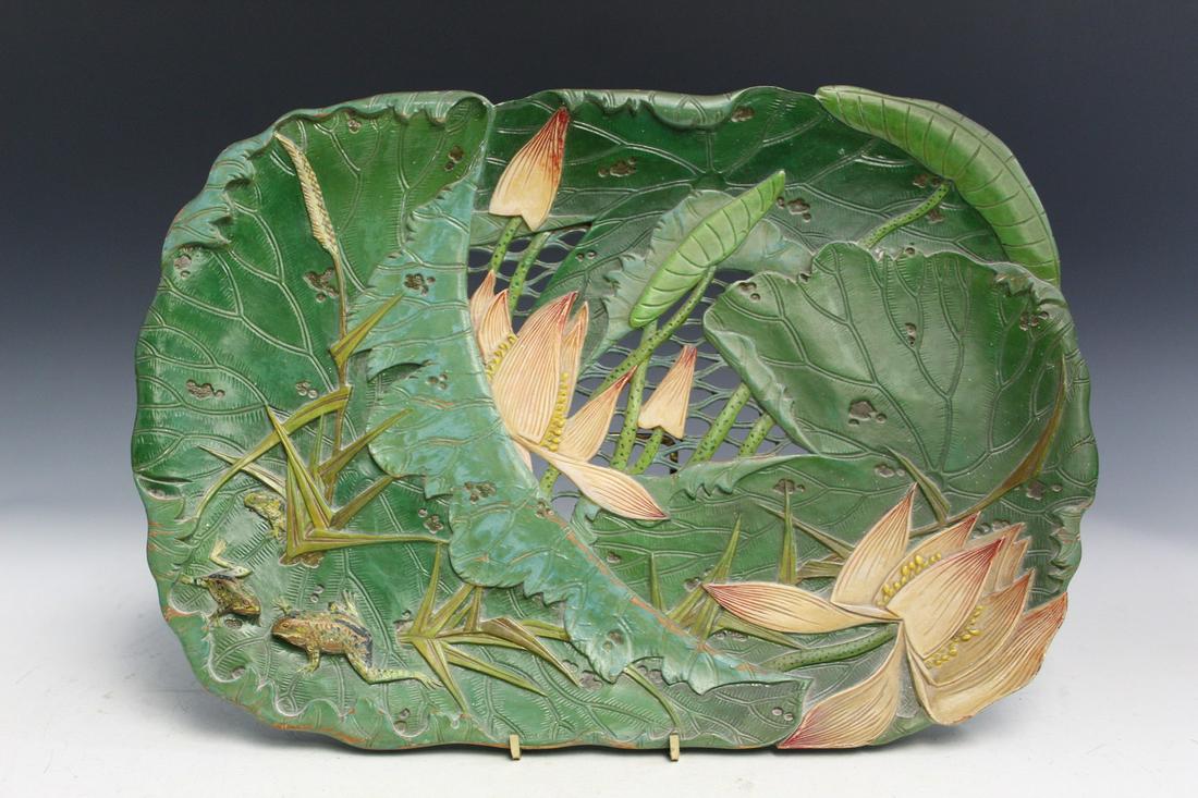 Chinese Carved Wood Tray (1 of 5)