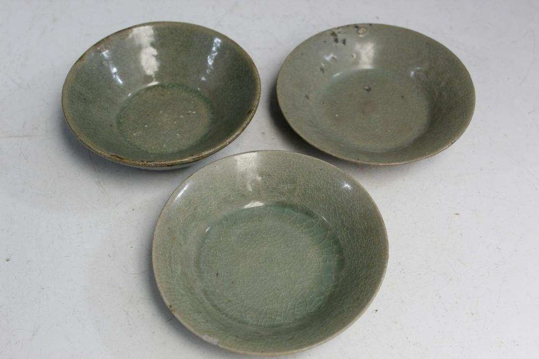 Three Chinese Celadon Dishes (1 of 7)
