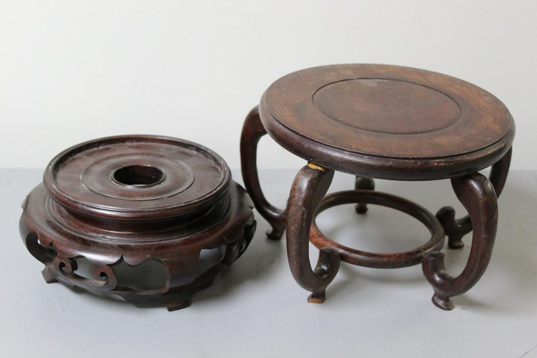 Two Asian Wood Stands (1 of 3)