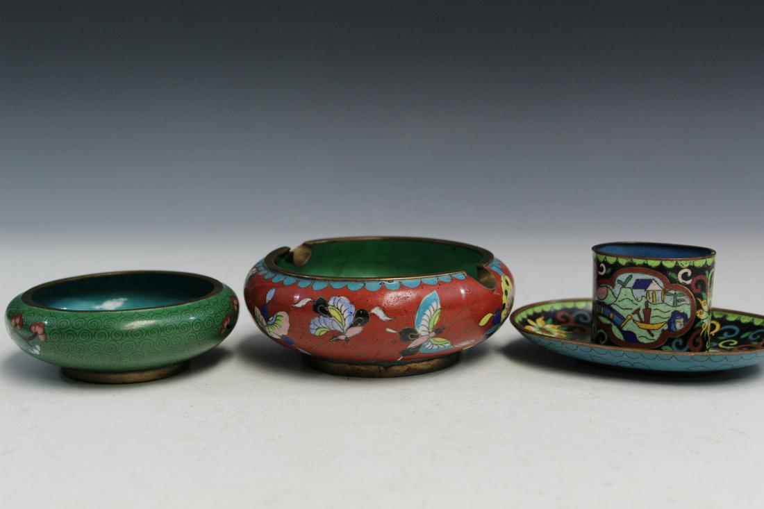 Four Chinese Cloisonne Items (1 of 4)