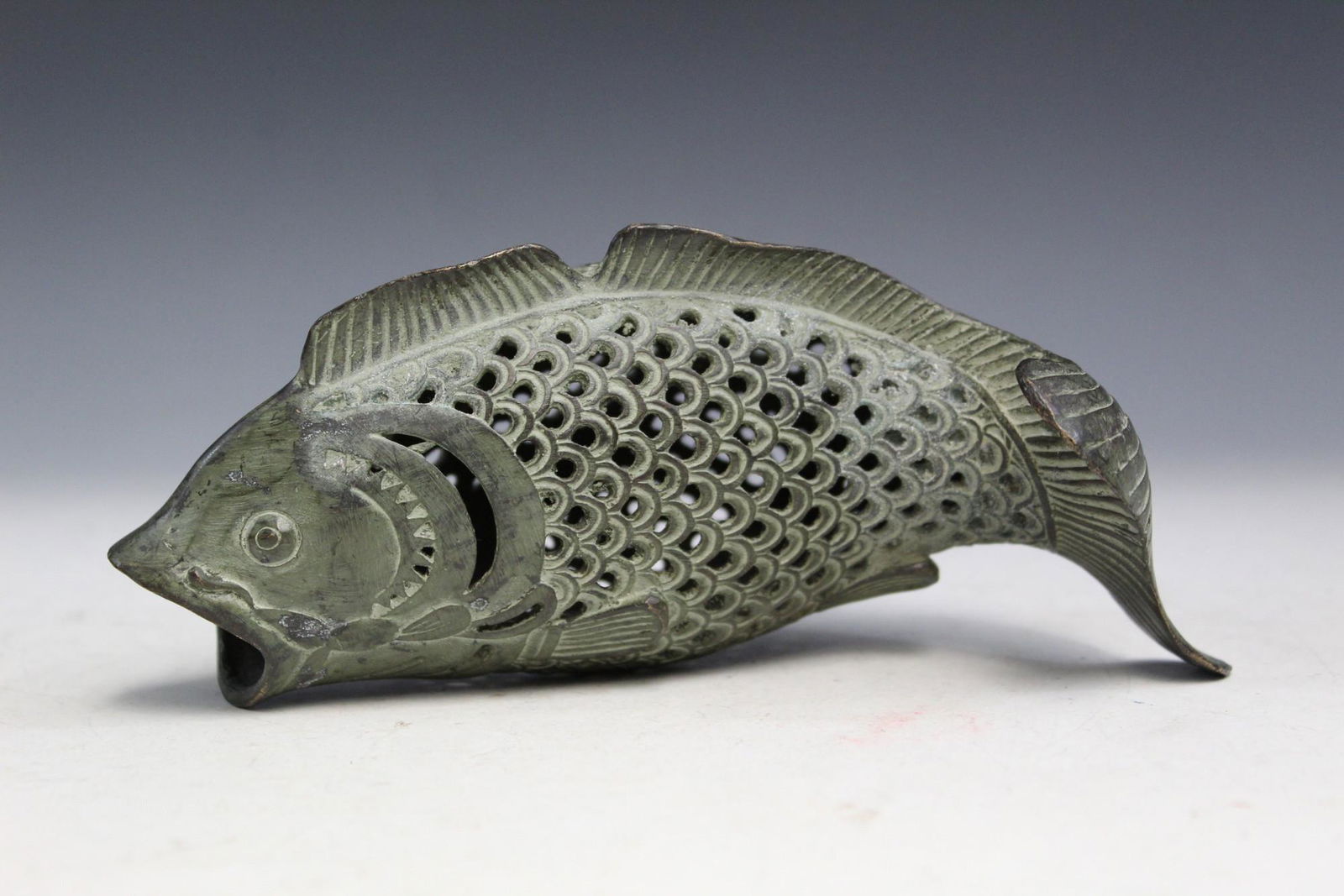 Asian Bronze Fish Incense Holder (1 of 5)