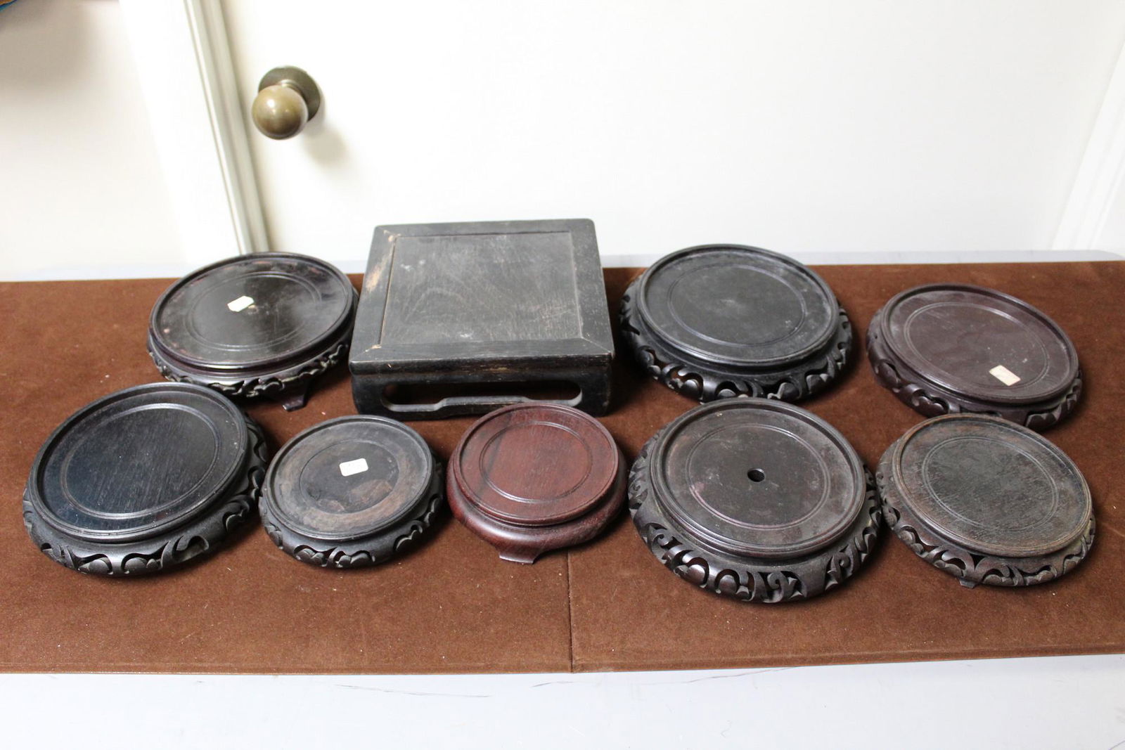 Group of 9 Wood Stands (1 of 4)