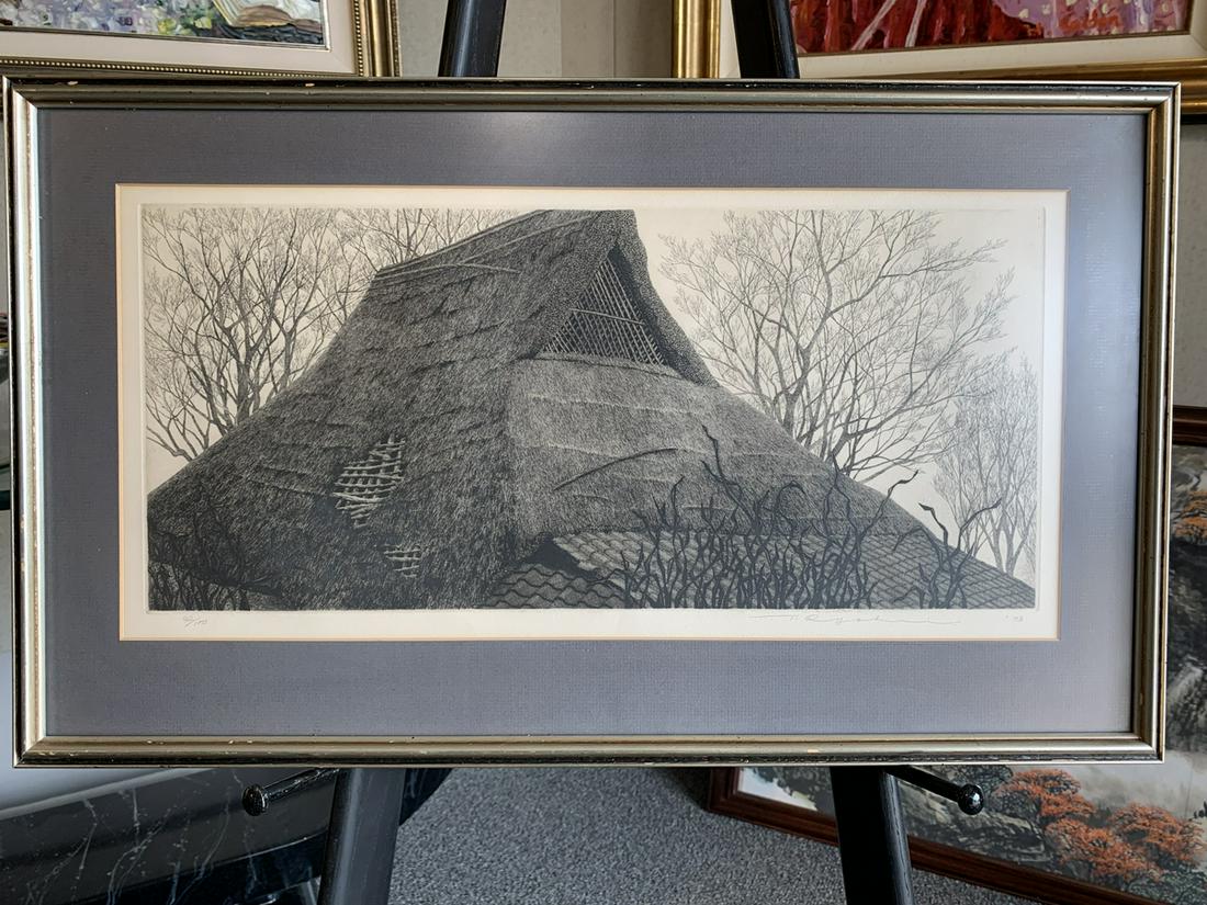 Framed etching (1 of 1)