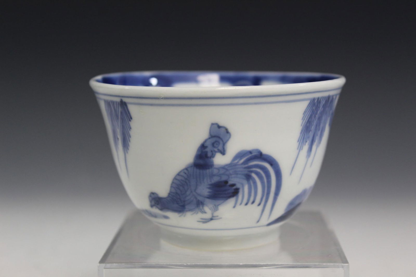 Chinese Blue and White Porcelain Chicken Cup (1 of 4)