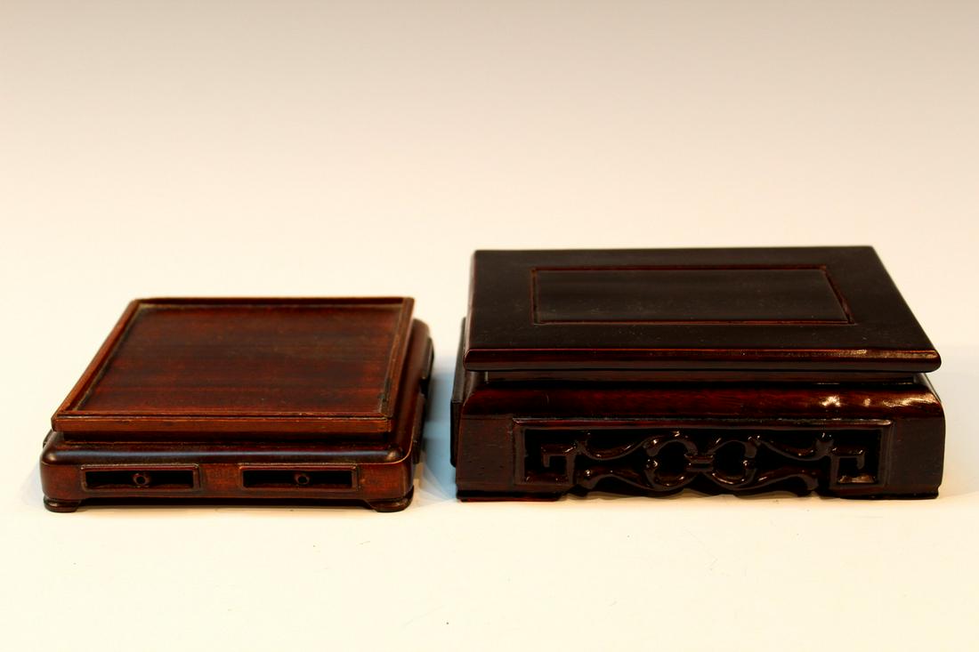 Two Chinese Carved Wood Stands (1 of 6)