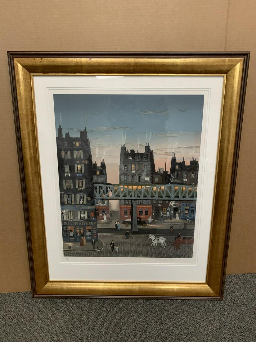 Michel Delacroix signed limited edition lithograph, (1 of 2)