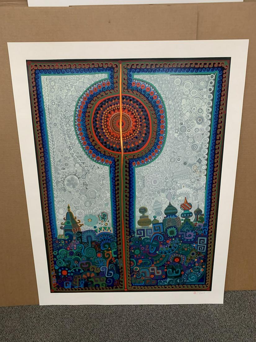 Juan Romero signed limited edition serigraph print, (1 of 2)