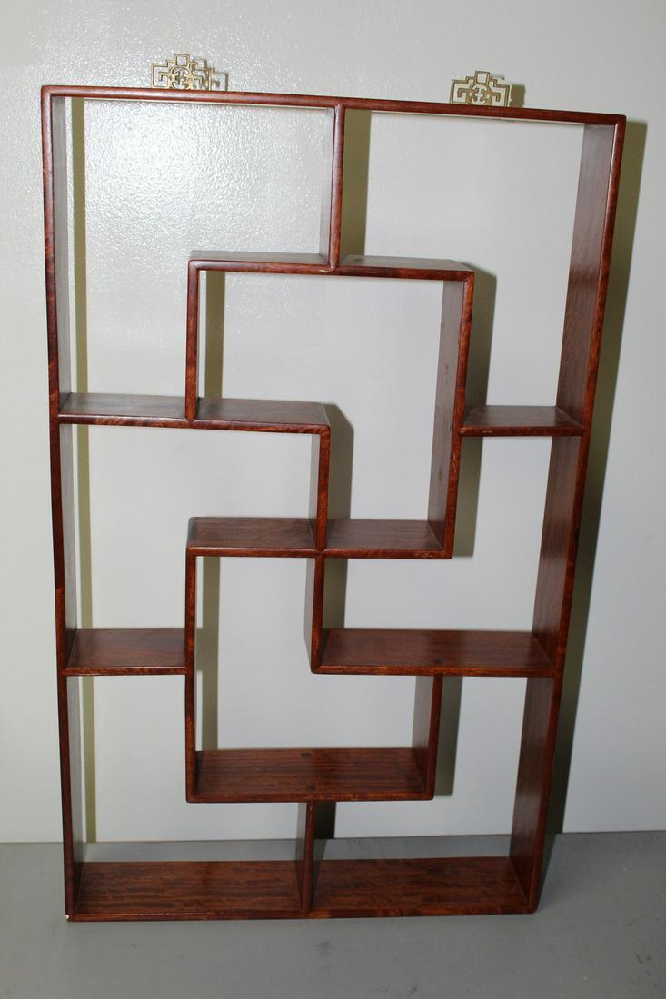 Chinese Rosewood Wall Hanging Displayer.: Chinese Rosewood Wall Hanging Displayer.. 40x66x7.5 cm